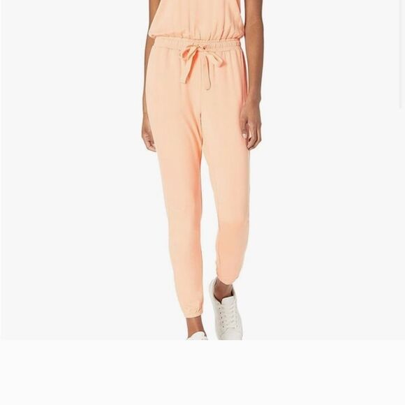 Daily Ritual Pink Jumpsuit with Elastic Waistband - Picture 1 of 5